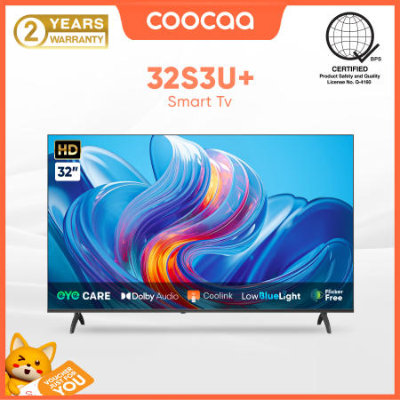 COOCAA 32" Smart TV with Eye Protection and Screen Cast