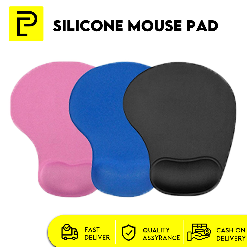 Silicone Mouse Pad with Wrist Support for Office and Gaming