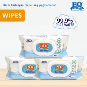 EQ Baby Wipes 99.9% Pure Water  x 3 packs  - Baby Wipes