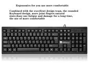 FIREWOLF USB Wired Office Keyboard for PC Laptop (FW-680)