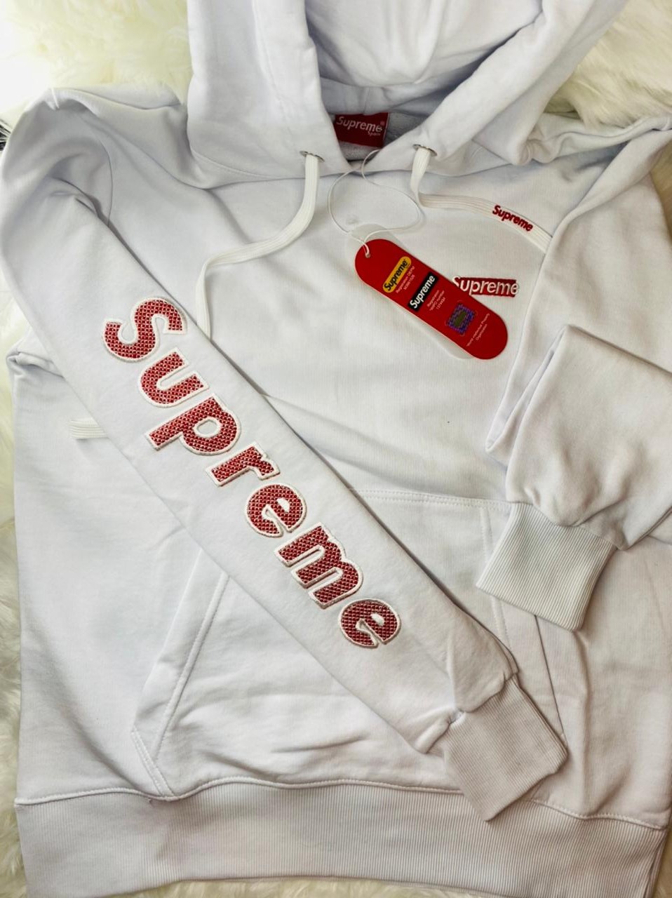 Supreme Small Box Sweatshirt Embroider (100% AUTHENTIC)