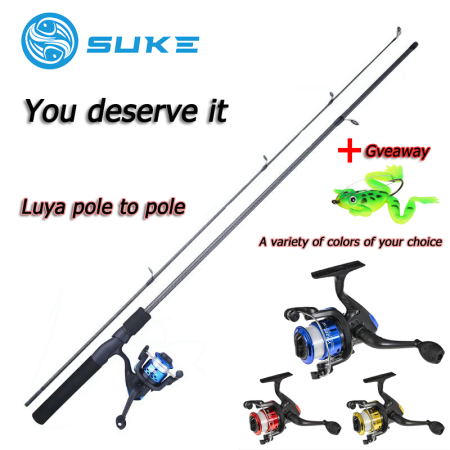 SUKE 1.65/1.8M Spinning Fishing Rod Set with Reel