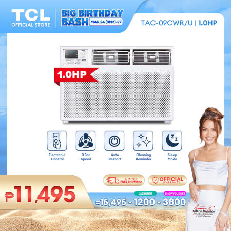 TCL 1.0HP Aircon Window Type with Remote - TAC-09CWR/U
