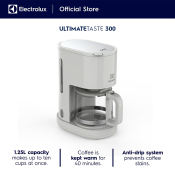 Electrolux E2CM1-200W 1.25L Create 2 Drip Coffee Maker