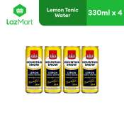 Mountain Snow Lemon Tonic Water 330ml - Pack of 4s