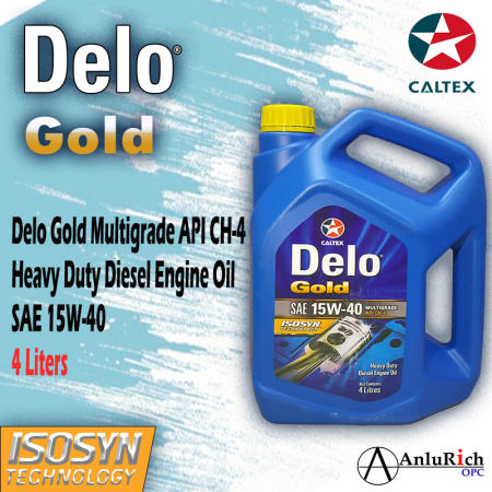 CALTEX DELO GOLD 15W-40 Diesel Engine Oil 4L
