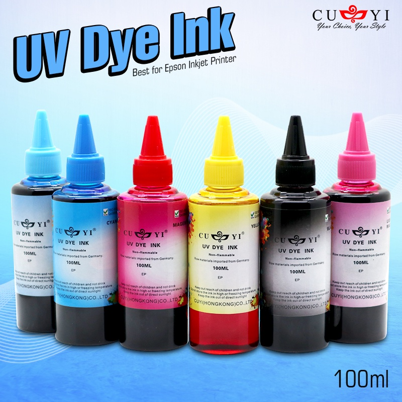 SALEZONE - 100ML CUYI Refillable Dye Ink for Epson, Canon, Brother For Any Inkjet Printer Presyo 35 Piso*Libreng Shipping