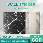 Marble Vinyl Floor Sticker - Waterproof, Self-Adhesive, Home Improvement