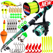 Ultra Light Fishing Rod Set with Spinning Reel and Accessories