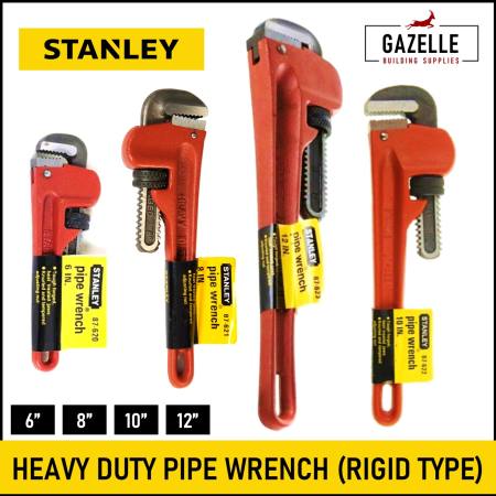 Stanley Cast Iron Pipe Wrench Set - Various Sizes