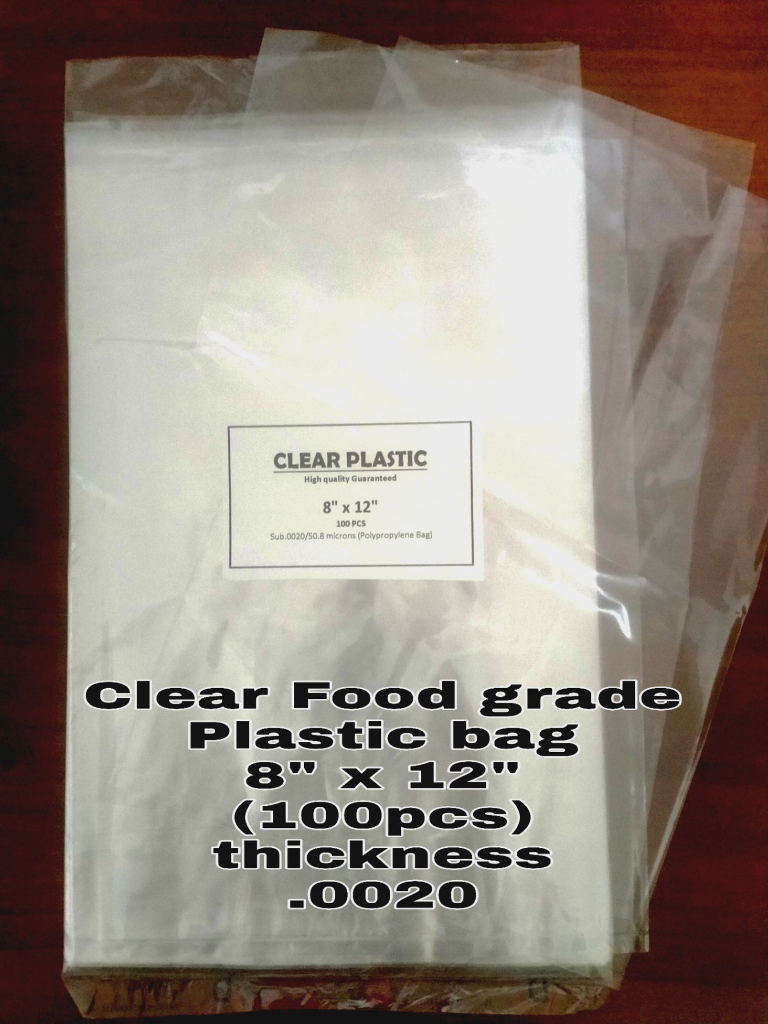 8x12 Clear quality Plastic Bag (100 Food Makapal | PH