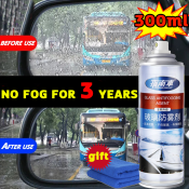 Anti-Fog Rainproof Spray for Helmet and Car Windshield, 300ml