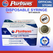 PARTNERS Syringe 1ml 100pcs  Disposable