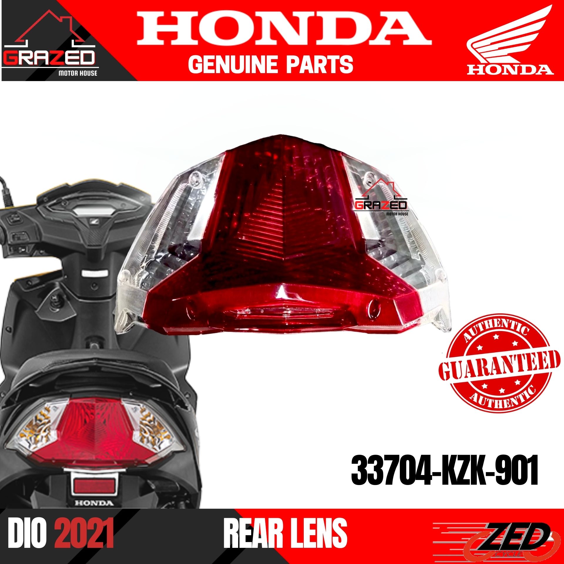 Honda dio back tail best sale light price