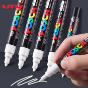 Uni Posca White Marker Pen for Acrylic, Rock, Wood, Leather