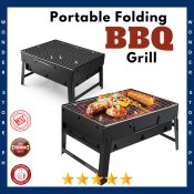 Stainless Steel Portable BBQ Grill for Outdoor Camping - Brand X