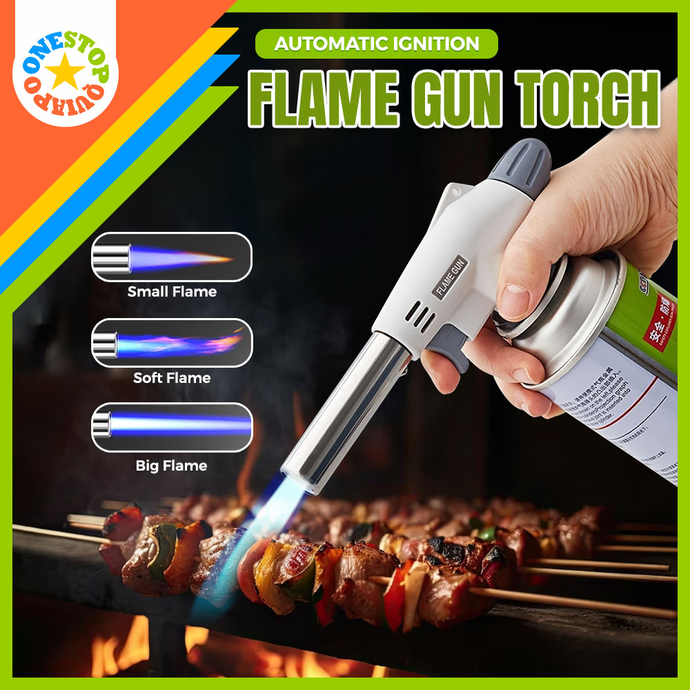 Osq Automatic Ignition Adjustable Butane Gas Flame Jet Burner Torch for Barbeque Cooking and Welding