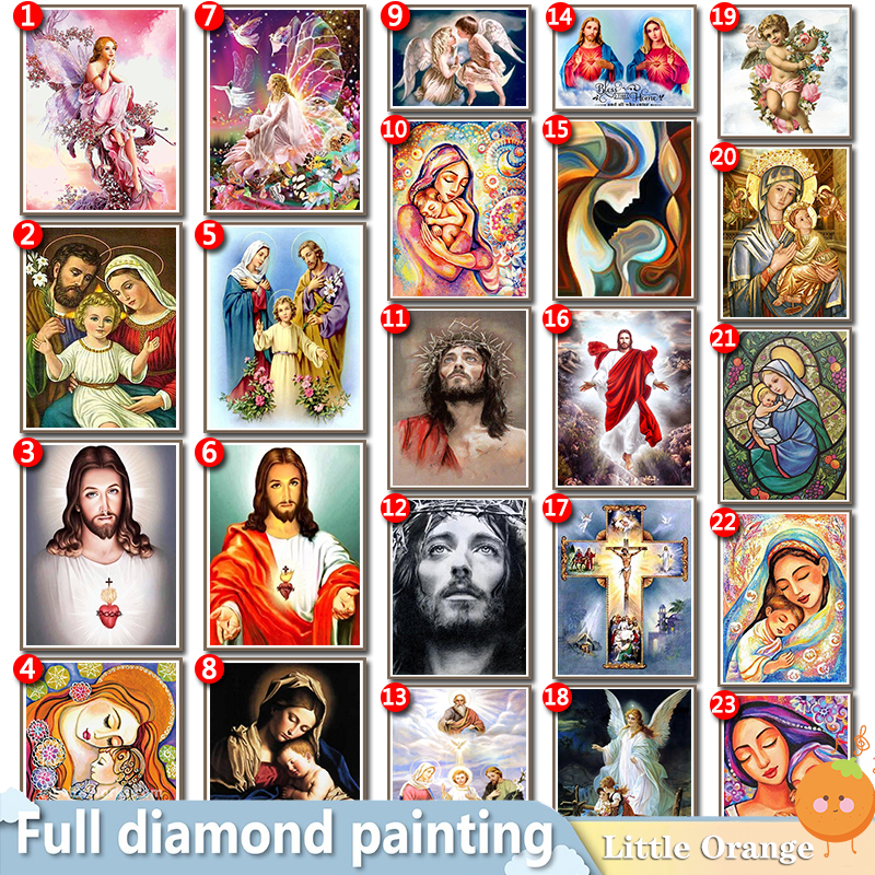 Jesus Christ Diamond Painting DIY Kit, 5D Full Square ,round Drill