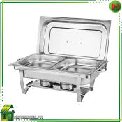 HOMECARE PH Double Grid Chafing Dish for Hotel Catering