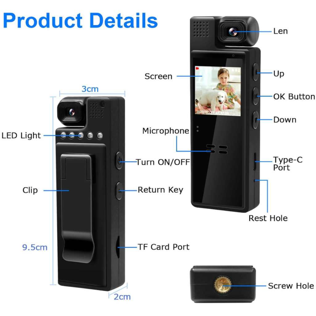 L9 WiFi HD Portable Body Cam...