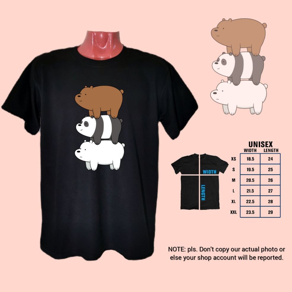 we bare bears t shirt penshoppe price