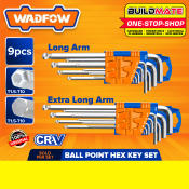 WADFOW Extra Long Arm Hex Key Set by BUILDMATE
