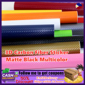 Carbon Fiber Sticker for Motorcycle and Auto Decals - 