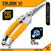 "Tolsen Stainless Pruning Shear with PVC Grips"