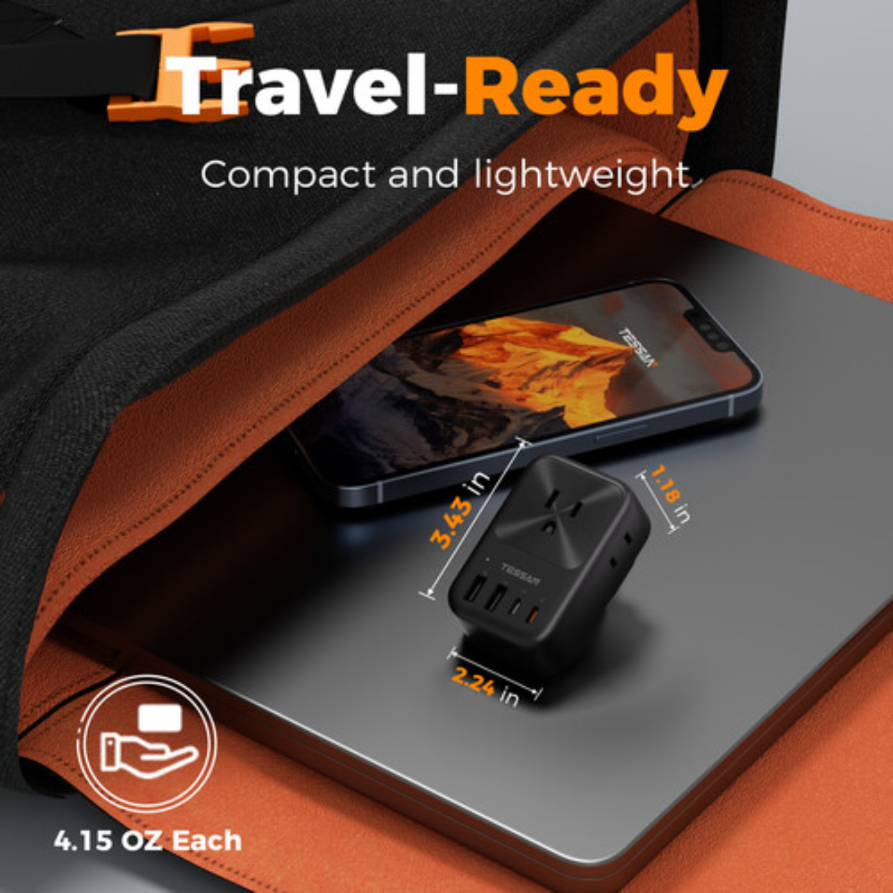 TESSAN Travel Adapter Details