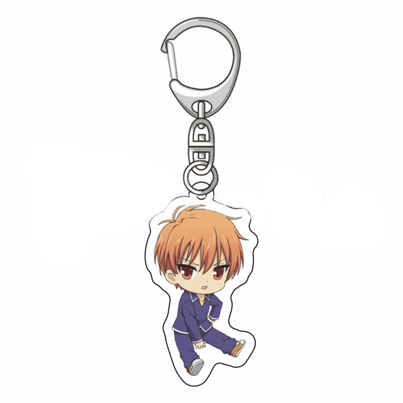 Wholesale Anime Fruits Basket Double Sided Acrylic Keychain Honda