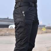 IX7 Men's Cargo Pants: Cotton Stretch Fabric, Multi-pocket, Tactical