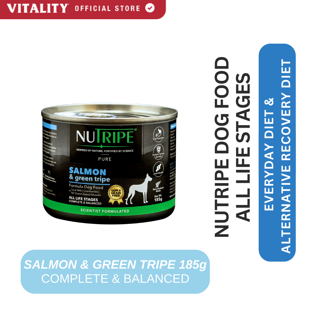 NUTRIPE Dog Food All Life Stages Beef Green Lamb Tripe