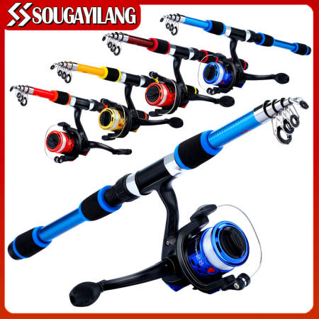 Sougayilang Telescopic Fishing Rod and Reel Set