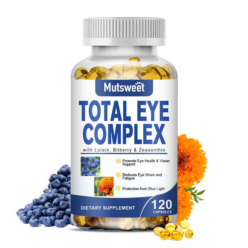 Total Eye Complex with Lutein, Bilberry & Zeaxanthin Support Eye Health &