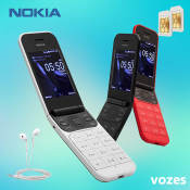 Nokia 2720 Flip Phone with Free Earphones