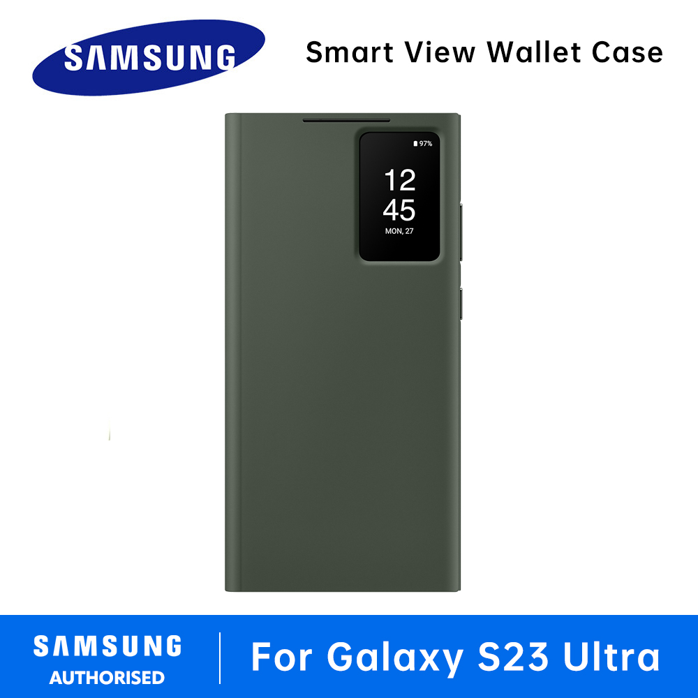Original Samsung Galaxy S23 / S23+ / S23 Ultra Smart Clear View Cover Smart View Wallet Case LED Clear Cover S-View Wallet Case windows phone case - Image 4