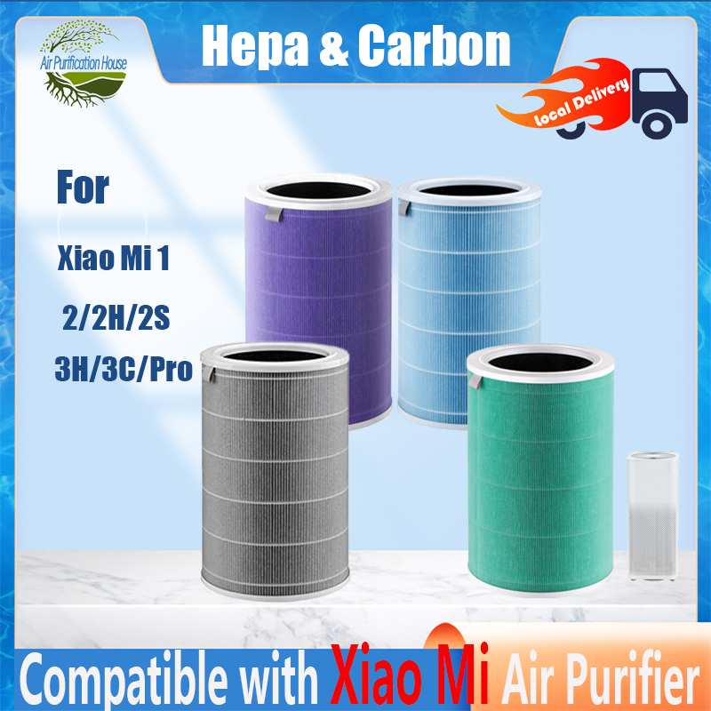 Mi Air Purifier HEPA Replacement Filter M8R-FLH, Triple Layer with  Activated Carbon, Compatible with Mi Air Purifier 3C 3H 3, 2C 2H 2S, Pro