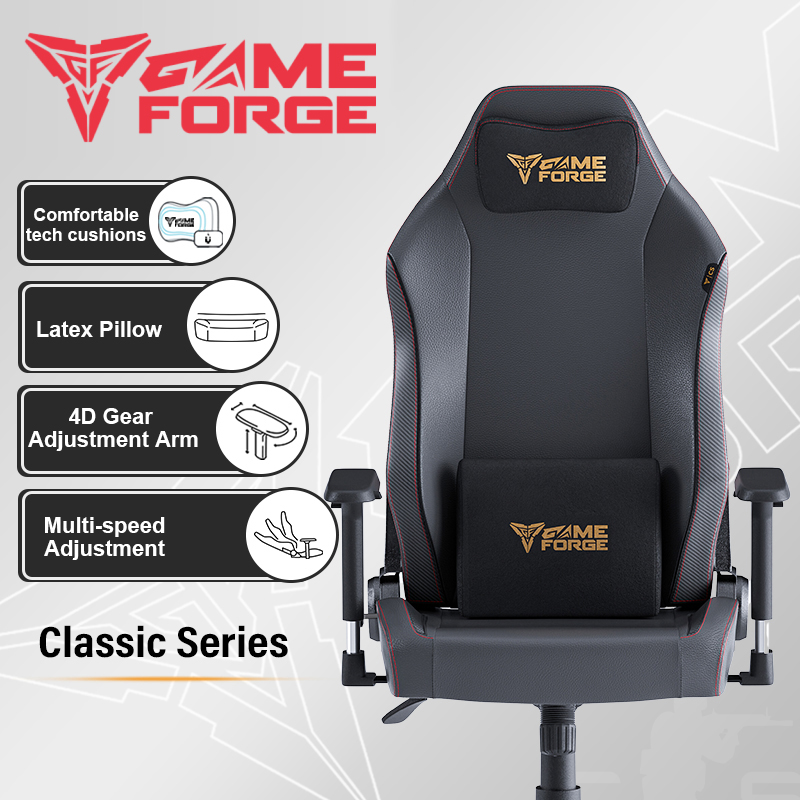 GAMEFORGE Gaming chair, reclining computer chair, office chair, ergonomic simple gaming chair