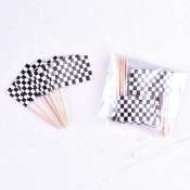 12pcs Racing car theme checkered cake topper cake decor for kids birthday party needs decoration supplies ktxph