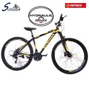 Sushida MTB 29 Bike with Hydraulic Brakes, Black/Yellow