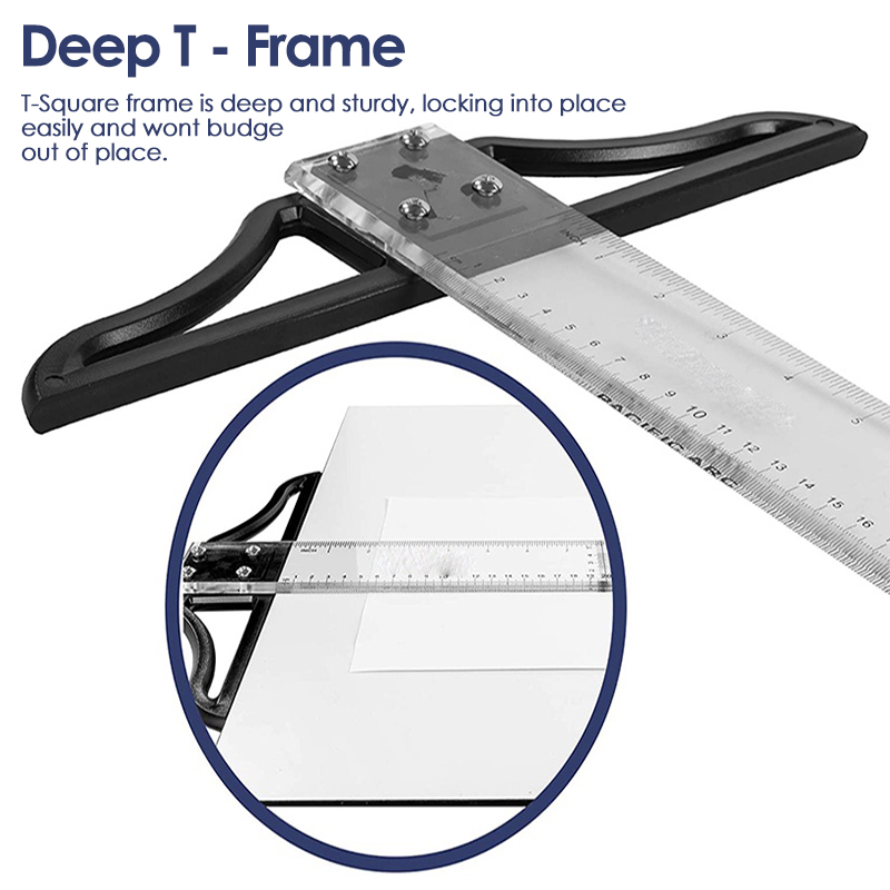 Technical Drawing T Square, 60cm, Clear, with Detachable Head - Madukani  Online Shop
