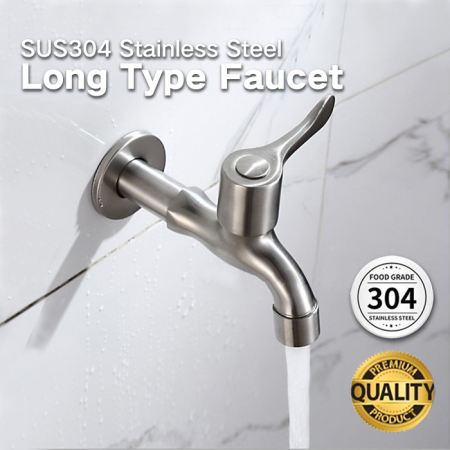 SUS 304 Extra Long Stainless Steel Faucet by 