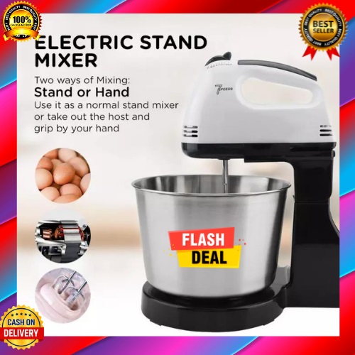 AUTHENTIC Table Stand Dough Mixer with Bowl Heavy Duty Hand Mixer with Stand  Scarlett Electric Mixer