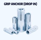 Drop In Anchor / Grip Anchor Galvanized / Grip Anchor Bolt 3/8