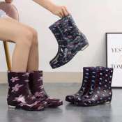 Fashionable women's low cut rain boots, high-quality on sale