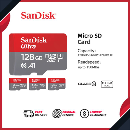 SanDisk MicroSD Memory Cards in Various Capacities