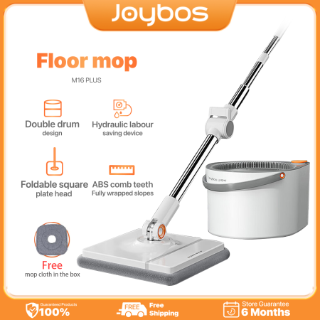 Joybos M16 360° Spin Mop with Self-Wash Bucket