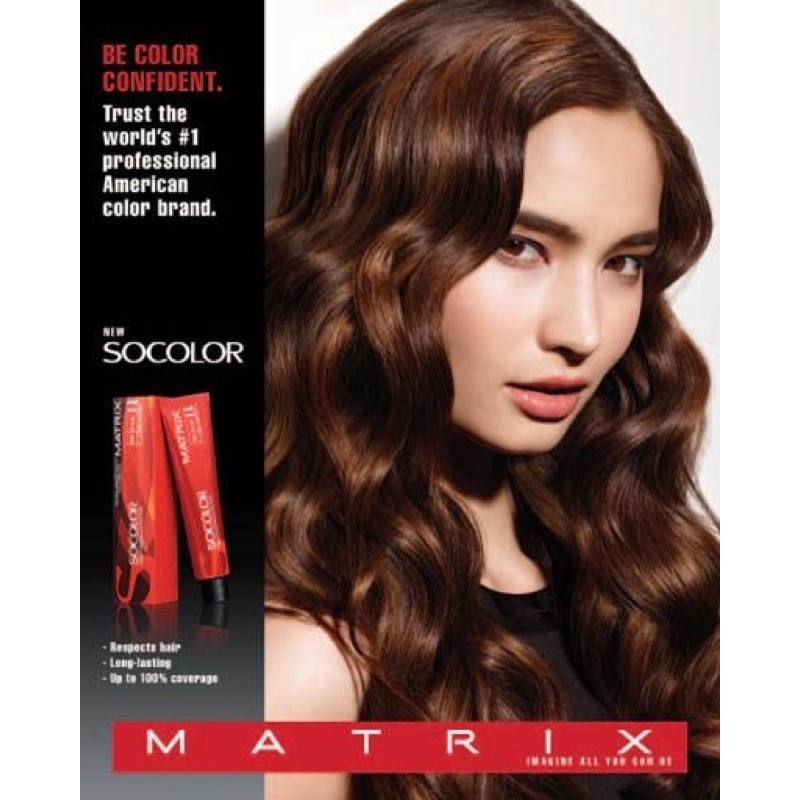 BEST SALE!☎﹊۞ [With Freebie] Matrix SOCOLOR Hair Color  5Mo Mocha Light  Brown (90g) | Lazada PH