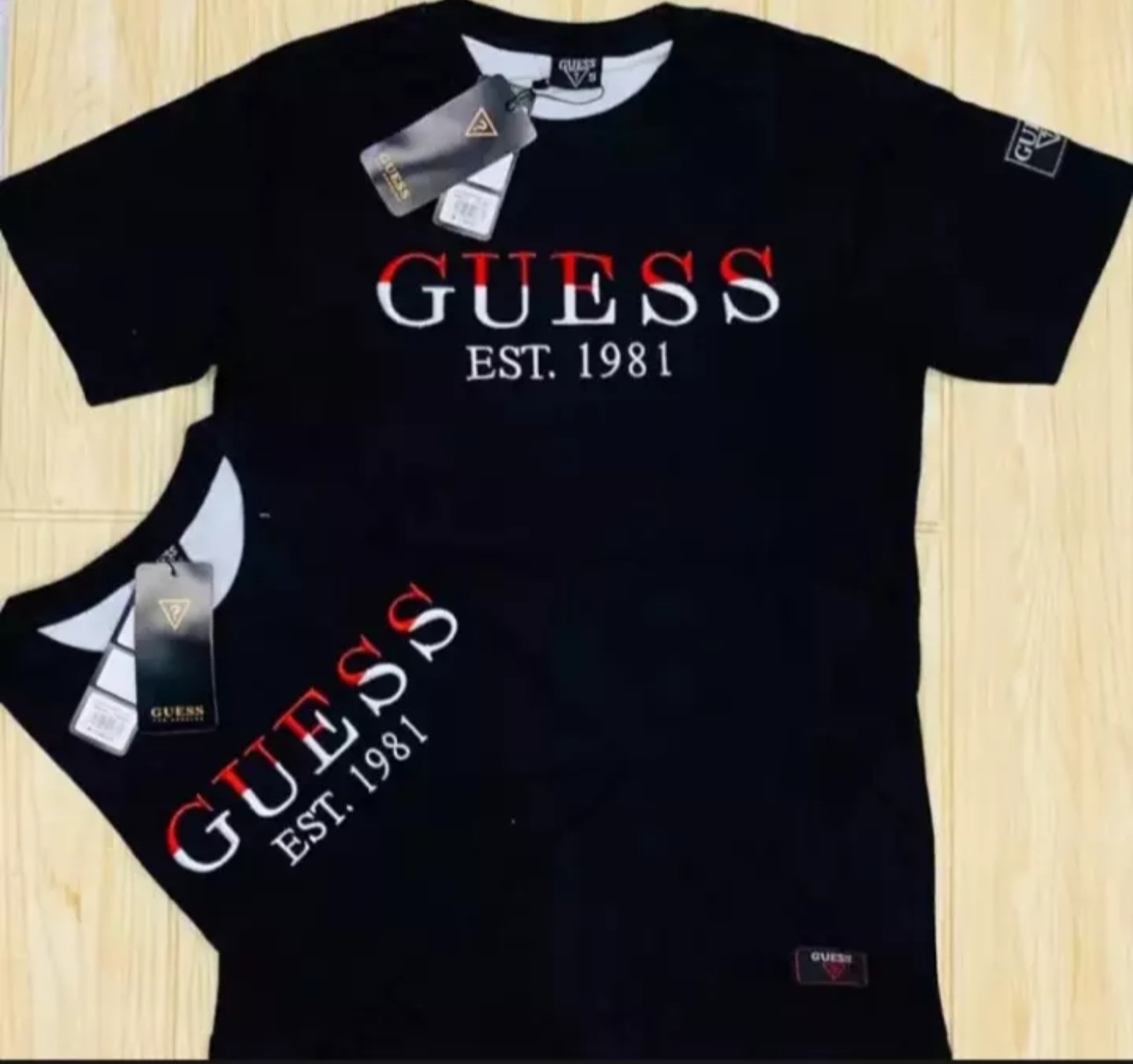 Guess t shirt blue on sale