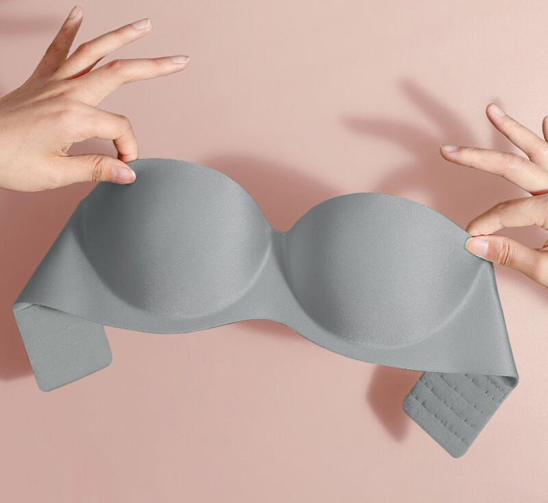 Motovita Women Sexy Strapless Bra Wireless Female Tube Top Solid Push Up Thin Bras Underwear Convertible Straps Ladies Lingerie Bras - Image 4